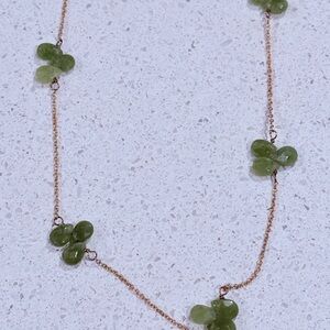 Elegant Green Gemstone Necklace